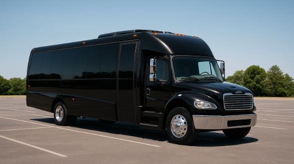 Exterior of Charter Bus Company Waukesha's 18 Passenger Minibus in Waukesha