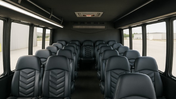 janesville 18 passenger minibus inside