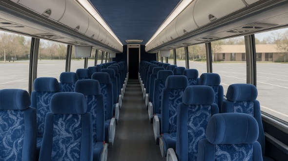 janesville 50 passenger charter bus inside