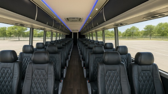janesville 55 passenger charter bus rental